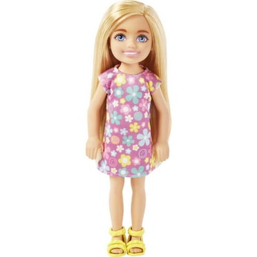 Barbie Chelsea Doll, Small Doll with Long Blonde Hair & Blue Eyes Wearing Removable Dress & Shoes