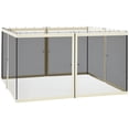 thumbnail image 1 of Outsunny 12' x 12' Gazebo Replacement Mosquito Netting Screen Walls, 1 of 10