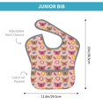 thumbnail image 4 of Susaid colorful Butterfly Daisy Print Bibs for Babies Toddlers Adjustable Waterproof Free Soft Durable Bibs for eating with Large Pocket Food Catcher, 4 of 8