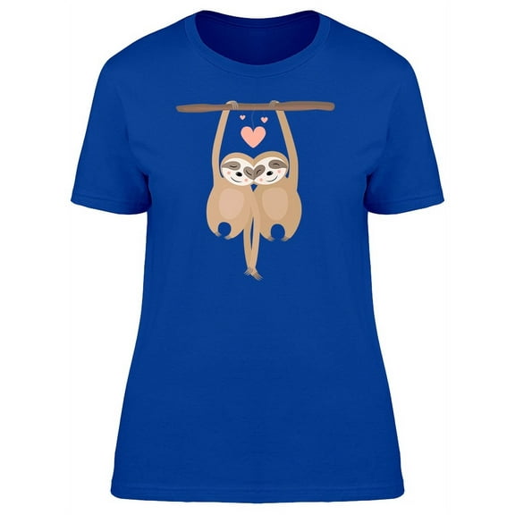 Sloth Love Couple T-Shirt Women -Image by Shutterstock, Female x-Large
