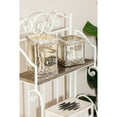 thumbnail image 2 of DecMode  6", 8"H Glam Candlestick, White, 2 - Pieces, 2 of 9