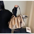thumbnail image 3 of SPEKSEE Suede Bag for Woman Faux Suede Large Satchel Crossbody Tote Purse Drawstring Vintage Fall Winter Hobo Handbag, 3 of 9