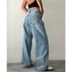 thumbnail image 2 of Pantalones vaqueros de pierna ancha for mujer, de talle bajo, holgados, pierna recta, pantalones de mezclilla for novio, pantalones vaqueros sueltos casuales, estilo niña Y2K, 2 of 4