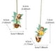 thumbnail image 3 of Fiudx Conjunto de Flores de Piña Luminosas, Decoración de Resina para Exteriores, Adornos de Jardín Duraderos, Atracción para Aves, Diseño Inspirado En La Naturaleza, Decoración para Balcón o Jardín,, 3 of 7