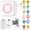 Pink, variant on (Huayusheng)--Pocket Wireless Thermal Printer Portable Mini Sticker Maker Machine Rechargeable Inkless Photo Printer For Printing Label Journal Study Notes Memo Photos**--（rg./';[; ）