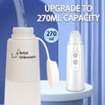 thumbnail image 3 of SkyAuks Portable Bidet, Handheld Bidet, Portable Bidet Sprayer with Adjustable Water Pressure, USB Rechargeable Handheld Personal Bidet Sprayer with Travel Bag, Gray, 3 of 7