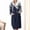 Blue, variant on Bath Robes Women Flannel Robes Casual Long Sleeves Robes Winter Woman Bathrobe Nightwear Blue