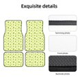 thumbnail image 5 of Cauagu Green Pears1 Pattern Car Floor Mat Set of 4,Car Carpet Mats Car Mats with Anti-Slip Backing & Driver Heel Pad Universal Fit for Cars/Trucks/SUV/Vans, 5 of 6