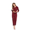 thumbnail image 4 of ANLIQI Matching Christmas Pajamas for Couples Plaid Flannel Loungewear, Super Soft & Warm with Pockets(DR_S), 4 of 6