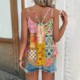 thumbnail image 4 of Cilsoka Plus Size Vintage Flower Graphic Tank Tops Women Summer Classic Sleeveless Cute O-Neck Loose Fit Shirt Tank, Cotton Tunic Tank Tops for Women, 4 of 6