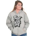 thumbnail image 4 of Treat Yo Self Funny Parks Rec Quote Zip Hoodie Sweatshirt Women Brisco Brands L, 4 of 6