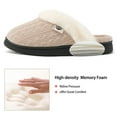 thumbnail image 5 of Ecetana Warm Knit House Slippers for Women Comfy Lined Slippers with Memory Foam, 5 of 7