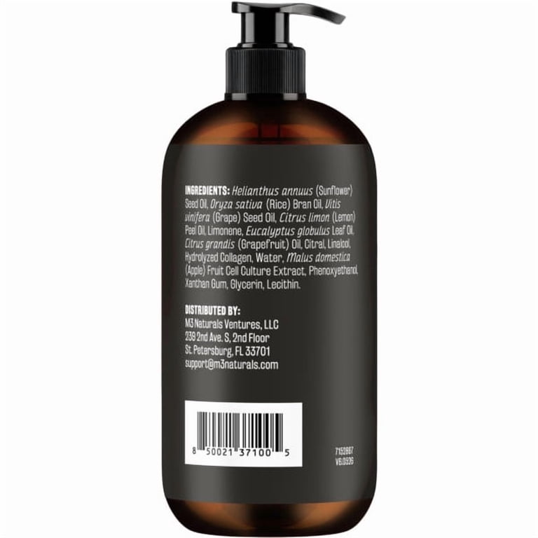 M3 Cellulite Massage Oil with Collagen and Stem Cell, Grapefruit & Lemon, 8 fl oz