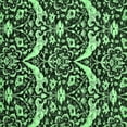 thumbnail image 1 of Ahgly Company Indoor Square Abstract Emerald Green Modern Area Rugs, 3' Square, 1 of 4