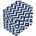 thumbnail image 4 of SKYSONIC Navy Blue Chevron Washcloths, 2 PCS 12 X 12 Inches Cotton Wash Cloths, Highly Absorbent and Soft Face Towels for Bathroom,Gym,Hotel and Spa, 4 of 7