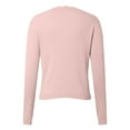 thumbnail image 3 of Cardigan Sweater for Women Long Sleeve V Neck Knitted Button Down Womens Sweater Open Front Light Pink Cardigan Fashion Clothing, 3 of 4