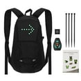 thumbnail image 2 of Bolsa para bicicleta Paquete de bicicleta con señal de giro LED Mochila LED de 15 l con indicador de Tomshoo Bolsa para bicicleta, 2 of 7