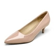 thumbnail image 6 of Dream Pairs Women's Low Heel D'Orsay Pointed Toe Pump Shoes Wedding Party Shoes, 6 of 7