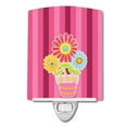 thumbnail image 1 of Carolines Treasures BB9057CNL Flower Pot Pink Ceramic Night Light, 1 of 1