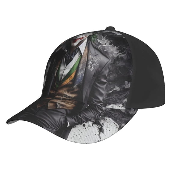Unisex Joker Baseball Cap Adjustable Trucker Hat for Running Sports Hiking Camping