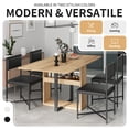 thumbnail image 5 of Harper & Bright Designs Compact Extendable Dining Table Set for 4, Modern Foldable Square Kitchen Table Set with Storage Rack and 4 PU Leather Upholstered Dining Chairs for Small Places, Black, 5 of 14