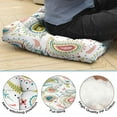 thumbnail image 3 of Paisley Yoga Meditation Cushion, Boho Floor Pillow for Sitting Comfort and Meditation Practice, Square Cushion for Home, Studio, or Outdoors 22 x 22, 3 of 7