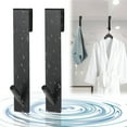 thumbnail image 1 of Toystoory Gancho para colgar que ahorra espacio, multifuncional, fácil de instalar, práctico sobre gancho para puerta de vidrio, 2 pack/lote Accesorios de baño acero inoxidable, 1 of 6