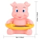 thumbnail image 3 of Termómetro de baño para bebé con pantalla de temperatura, termómetro flotante con forma de animal, cerdito rosa, 3 of 13