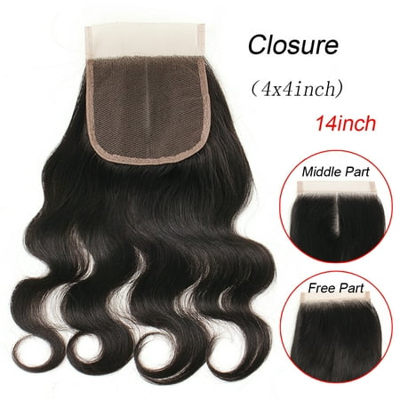 14inch Free/Middle Part Human Hair Lace Frontal Closure Body Wave Long Curly Wavy Synthetic Wig Extensions | Walmart Canada 14inch Free/Middle Part Human Hair Lace Frontal Closure Body Wave Long Curly Wavy Synthetic Wig Extensions | Walmart Canada
