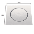 thumbnail image 2 of Baño Cuadrado Coladera Antiolores Coladera Invisible 15x15 Xtellar plateado, 2 of 2