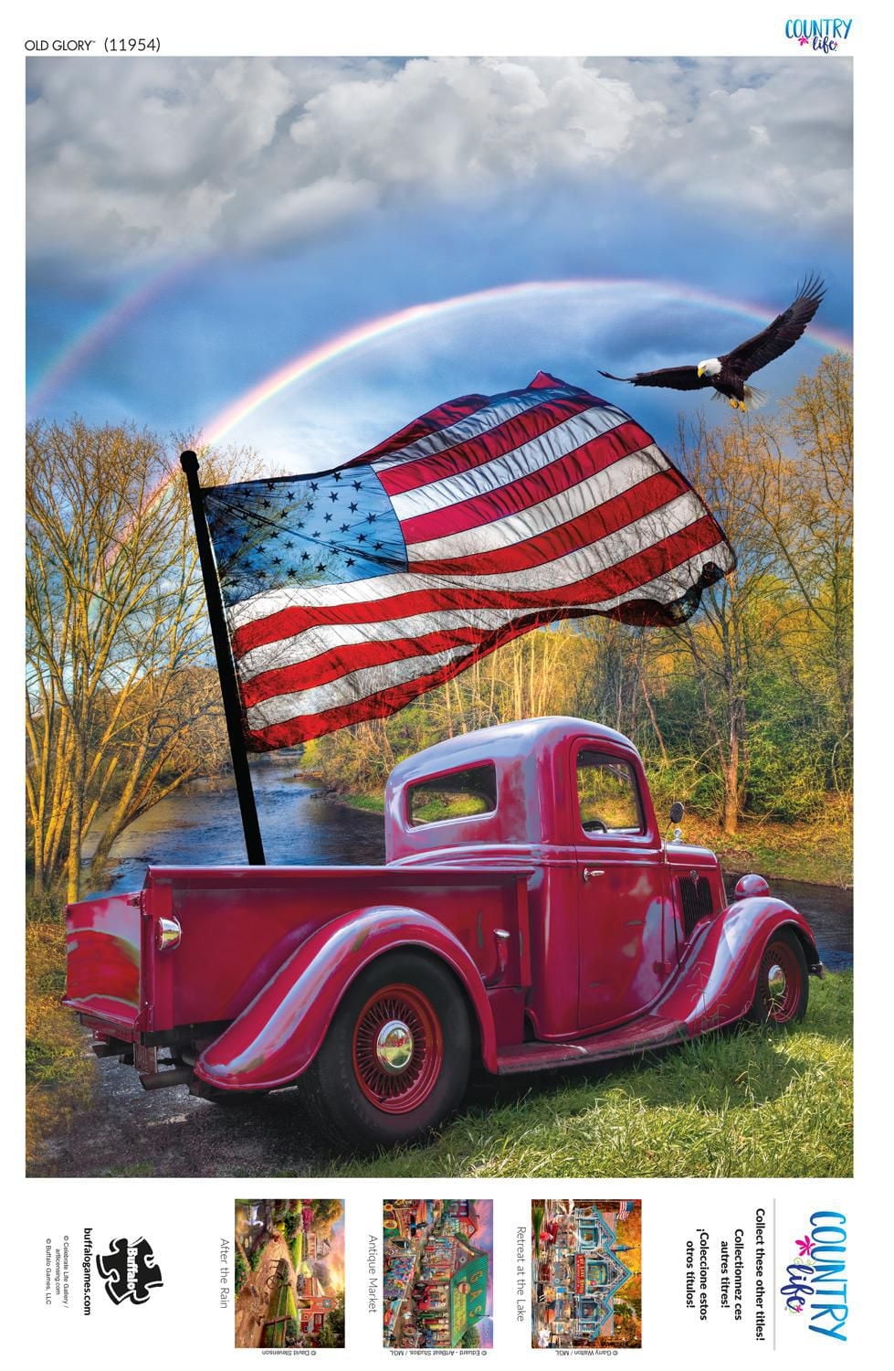 Buffalo Games - Le puzzle Country Life - Old Glory - en 1000 pièces