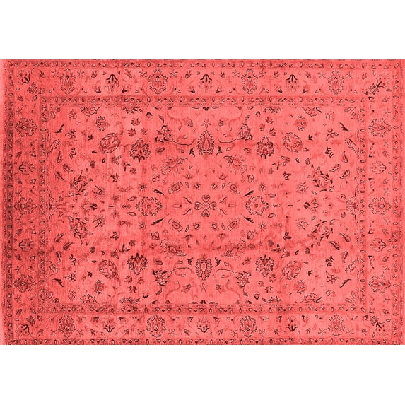 Ahgly Company Indoor Rectangle Oriental Red Traditional Area Rugs, 2' x 4'