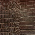 thumbnail image 6 of Waverly Inspirations 52" Faux Leather Crocodile Print Upholstery Home Decor Fabric By The Yard, Brown, Available In Multiple Colors, 6 of 14