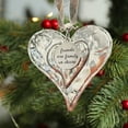 thumbnail image 4 of Silver Color Metal Love Heart Charms with Letters Engraved Tag Pendant Christmas Tree Hanging Ornaments Home Holiday Party Decoration New Year Gift for Mother Friends Sister, 4 of 8