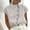 White, variant on Easter blouses for women dressy casual Cotton Linen High Neck Cap Sleeve Shirt Summer Fashion Casual Blouses womens tops
