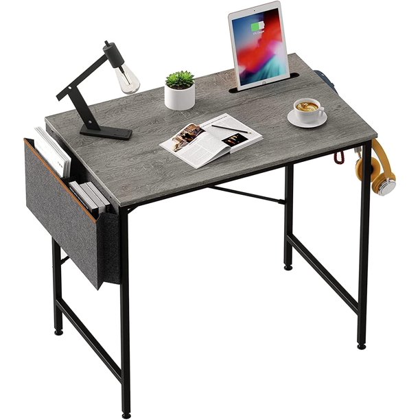 Computer 32 Inch Modern Mini Style Office Desk with Adjustable Metal