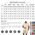 thumbnail image 3 of LWavelet Men's Vertical Striped Button Up Shirt and Shorts Set Casual Beach Vacation Outfit Pink XL, 3 of 4