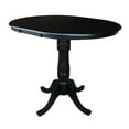 thumbnail image 5 of 36" Round Top Pedestal Table with 12" Leaf, 34.9"H, 5 of 8