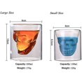 thumbnail image 2 of Vaso De Doble Pared Con Motivo De Calavera, Transparente Para Café, Juego De 1, 2 of 5