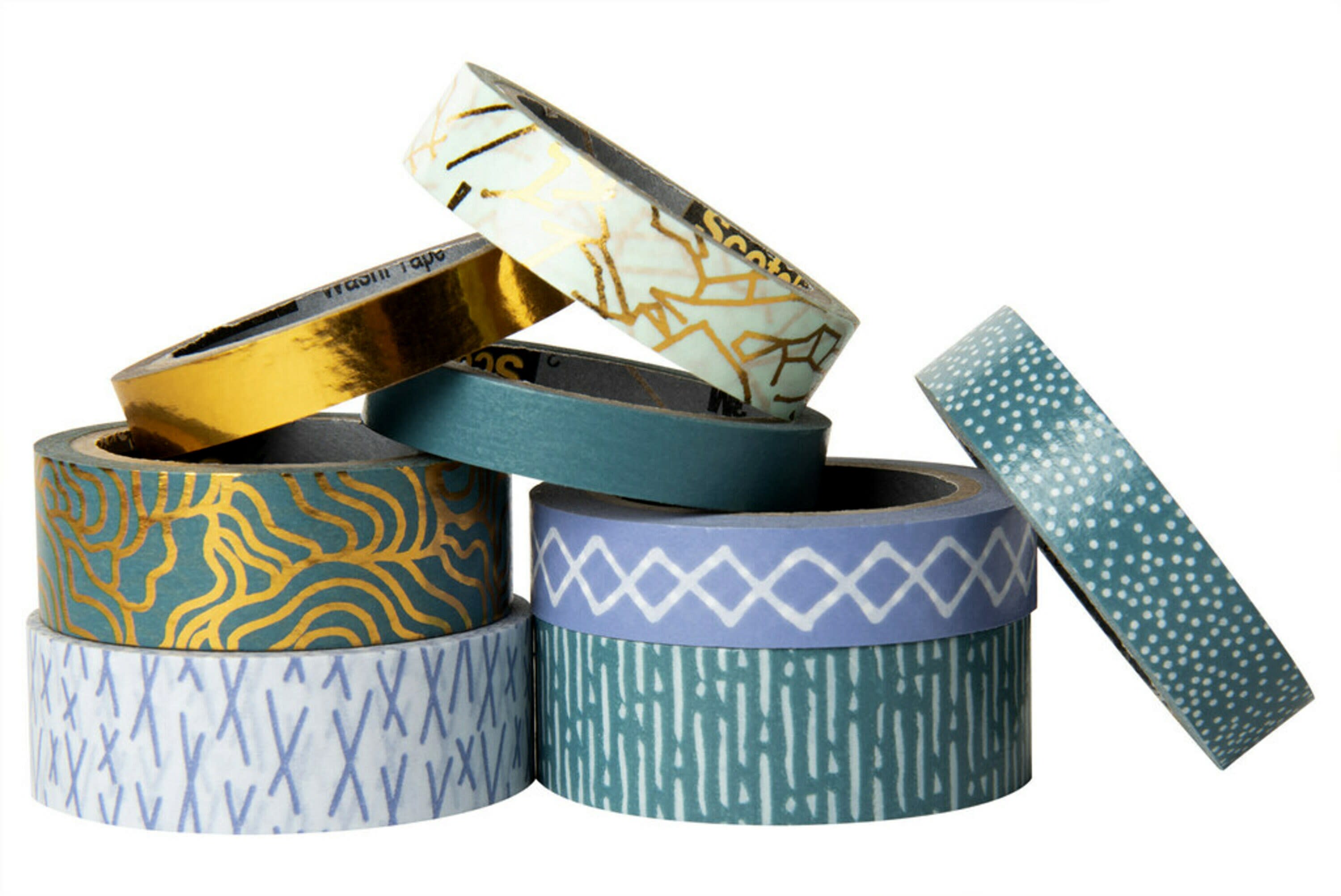 Scotch Expressions Washi Tape, Multicolors, Rolls/Pack