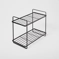 thumbnail image 2 of 2 Tier Space Saving Vanity Organizer Rust Resistant Steel Construction Countertop Cabinet Storage for Bathroom Canisters Bottles Washcloths with Top Handles, 2 of 5