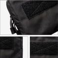 thumbnail image 3 of Bolsa de almacenamiento de artículos diversos, bolsa de accesorios para deportes al aire libre, riñonera de camuflaje multifuncional, negra, 3 of 5