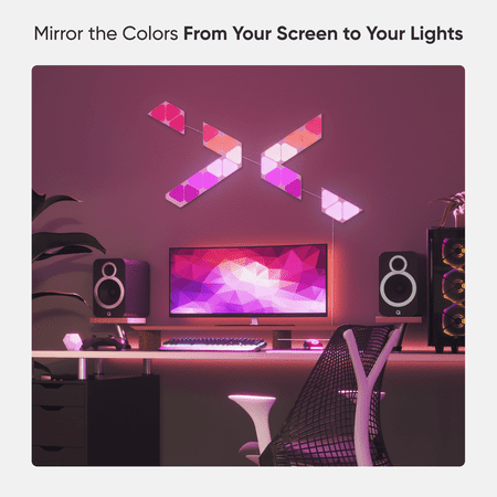 Nanoleaf - Shapes Mini Triangles Smarter Kit (9 Panels) - Multicolor