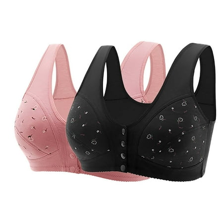 HYSYSB Sports Bras for Women balconette Bras for Women womens Bras No Underwire Full Support strappy Sports Bra bras for Strap Up Bras No Underwire Wireless Bras cotton Sports Bra Dark Gray 50