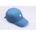 thumbnail image 3 of Gorra de béisbol Trucker de algodón liso con letra M bordada, 3 of 5
