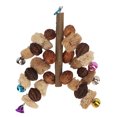 thumbnail image 4 of Hanging Bird Bite Toys,Parrot Biting String Toy Bird Toys Wood Bird Block Toys Extended Durability, 4 of 14