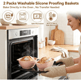 thumbnail image 3 of Sourdough Starter Kit, Complete Bread Baking Supplies with Round & Oval Silicone Bread Proofing Basket Set, Bread Making Tools Set Baking Gifts for Beginners & Home Bakers, 3 of 9