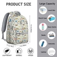thumbnail image 6 of "Butterfly Print College Backpack - Spacious & Lightweight, Padded Laptop Compartment, Comfortable Straps, Trendy Floral Gift for Students", 6 of 6