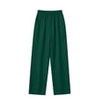 thumbnail image 4 of MEZZALL Women Pajama Set Crew Neck Long Sleeve Striped Top Elastic Waist Wide Leg Pants Loungewear Sleep Set Soft Loose Fit Sleepwear for Ladies Home Nightwear Vacation 2 Piece Pjs, 4 of 4