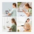 thumbnail image 5 of Desk Fan Battery Rechargeable, 4500mAh 180°Foldable Portable Personal Fan, 4 Speeds Adjustable Long Battery-life for Home Office Travel Outdoor Gifts for Women Men-White, 5 of 5